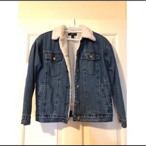 Sherpa lined jean jacket